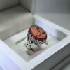 Red agate ring with the inscription of Ya Ali (AS)