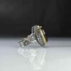 Red agate ring with the inscription "Allahumma Aghni Bahalak" (O Allah, the Most Generous, the Most Merciful) and...