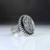 Black agate ring with Amiri Hossein and Naem al-Amir motifs
